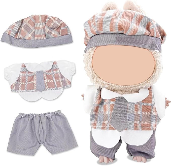 4 Pack—17cm Doll Clothes Set(NO Doll and Shoes) ,Premium Outfit for 15cm/17cm Dolls Accessories Suit,Stylish Adorable Clothes Accessories,Cute Clothes for Dress up Unique Style (Set R)