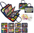 Montessori Busy Board for Boys 3 4 5 Year, Sensory Toys for Toddlers 3-6, Ideal for Travel and Preschool - ABCs, 123s, Shapes, Colors, Animals, Weather, Birthday Gifts