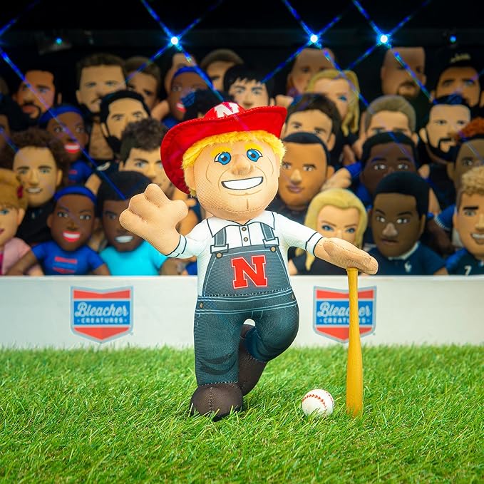 Bleacher Creatures Nebraska Cornhuskers Herbie The Husker 10" Mascot Plush Figures - A Mascot for Play or Display