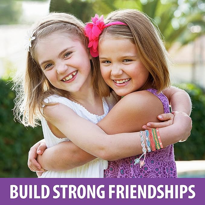 Yolscue Friendship Bracelet Making Kit for Girls,Bracelet Kit Toys,Arts and Crafts for Kids Age 7-12,Best Birthday Gifts Ideas for Ages 7,8,9,10,11,12 Year Old,Kids Bracelet String Toys Set (Yellow)