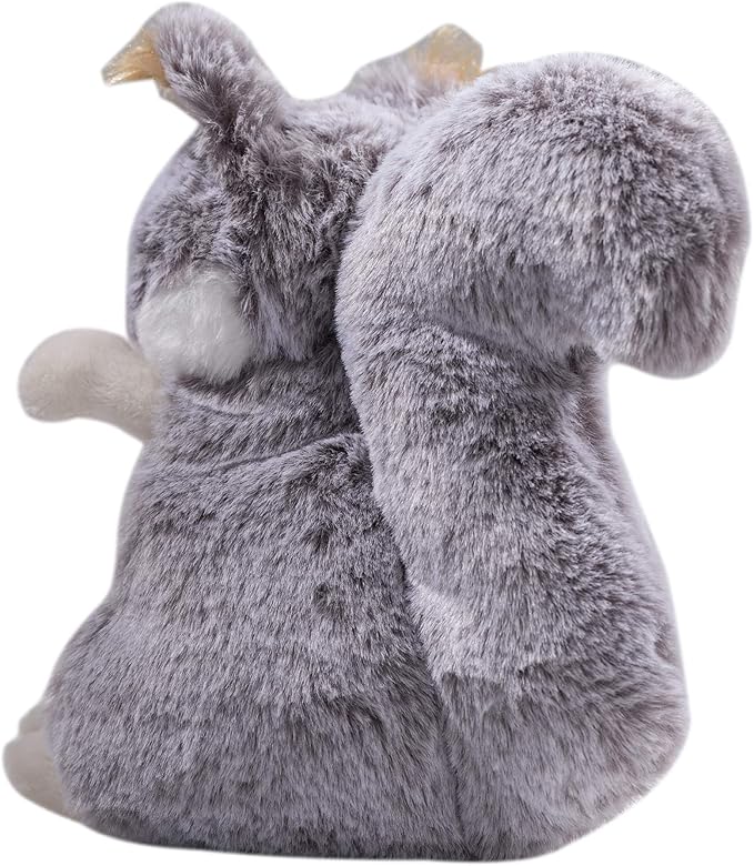 Dilly dudu Grey Squirrel Plush Toy Stuffed Animal 7-Inch