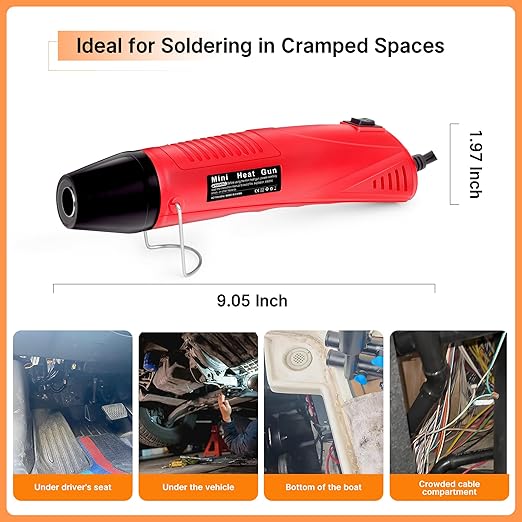 Ultimate All-in-One Heat Shrink Solder Seal Wire Connectors Kit – Wire Striper, Heat Gun, Kuject 2000PCS Waterproof Solder Stick Butt Connectors, Electrical Wiring Connector Kit for Marine Automotive
