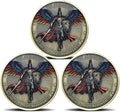 Archangel Michael Challenge Coin Religious Art Collectible with Inspirational Scripture Psalm 91:10 – 11 (Pack of 3)