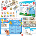 Simply magic 67 PCS Play Money for Teaching - Magnetic Money for Classroom Activity Set, Pretend Play Money Magnets for Kids, Money Manipulatives & Games, Toy Toddler Money, Learning Coins, Bills