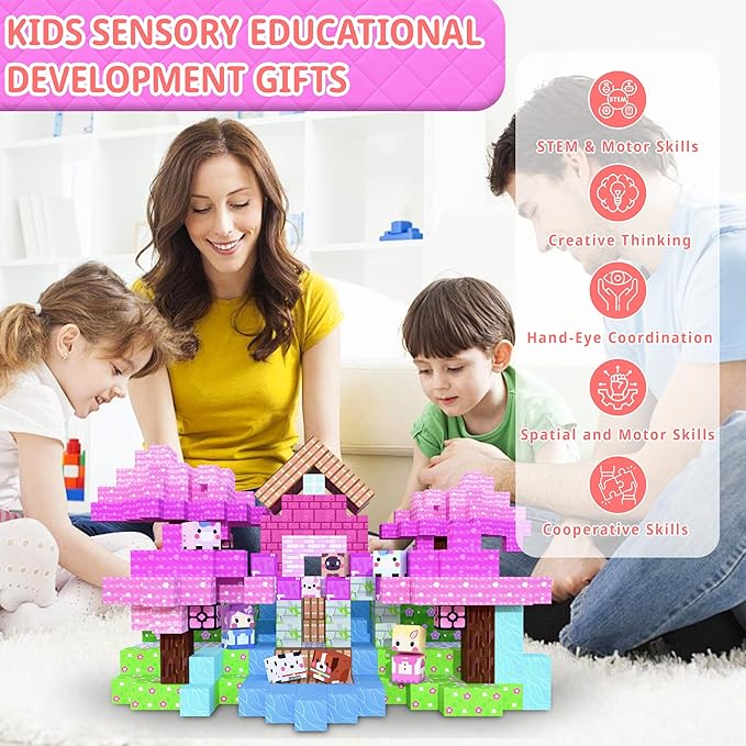 Magnetic Blocks丨150PCS Magnetic Building Blocks for Kids Ages 4-8 丨STEM Sensory Construction Stacking Travel Toys with Magnatiles Cubes Gifts for Boys Girls 3 4 5 6 7 8-12 Years