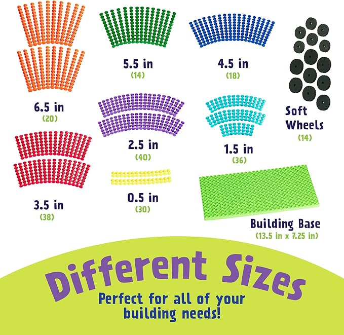 Playstix Construction Toy Building Blocks Set 211 Piece STEM Kit