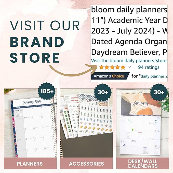 bloom daily planners Health Wellness and Fitness Planner Stickers - Variety Sticker Pack - Six Sticker Sheets Per Pack!