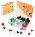 Organic Chemistry Model Kit-124 PCS,Portable Molecular Model Kit for Chemistry Classes,Atomic Element Model Set for Organic＆Inorganic Learning,Supply to Students ＆ Teachers
