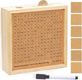 Money Saving Box with 10,000, 5000, 3000 Dollars Target, Money Vault Savings 10k, 5k, Savings Challenge Box with Money Target and Numbers, Cash Vault Wooden Savings Box