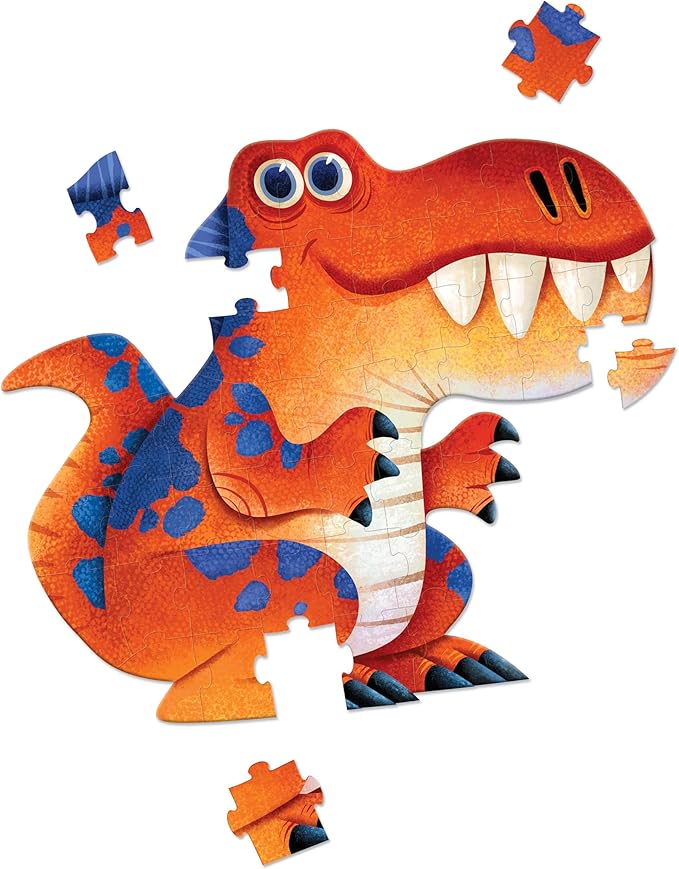 Crocodile Creek Above + Below 48-Piece Jigsaw Floor Puzzle - Fun Floor Puzzles for Kids Ages 4-8, Jumbo Dinosaur
