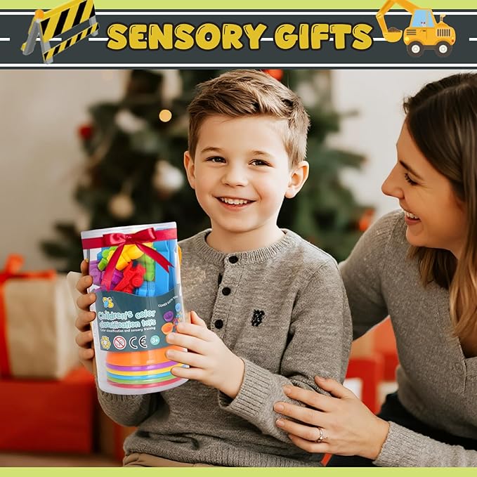 Sorting Colors Counting Game for Kids Car Matching Toys with Sorting Cups and Games Dice, Montessori Preschool Learning Activities Gifts for Toddlers Kids 3 4 5 6 +