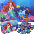 Princess Puzzles for Kids Ages 4-8 60 Pieces - Jigsaw Puzzle for Girls and Boys in Metal Box - Educational Toys for Ages 3-5 (Princess 0677)