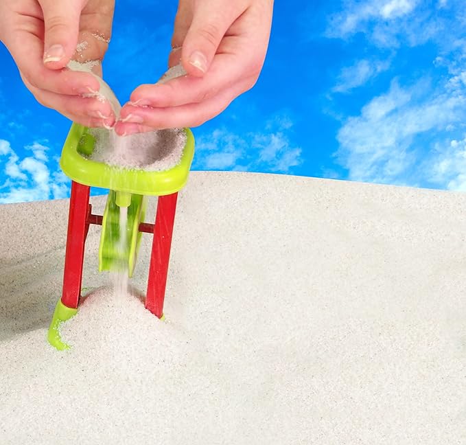 Sandtastik Sparkling White Play Sand - 50 lb (22.6 kg), Fill Sandboxes & Sensory Tables, Non-Toxic, Scoop, Mold & Pour