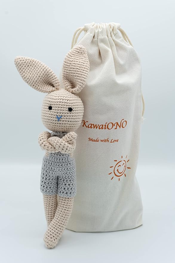 Bunny Family, Bunny Dad Crochet Plushie Doll, Amigurumi Baby/Toddler Doll