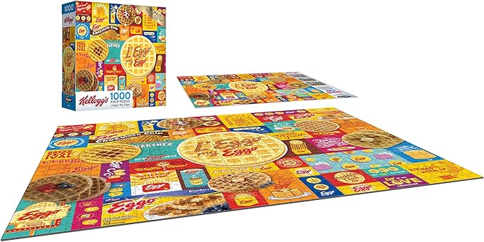RoseArt - Kellogg's - Leggo My Eggo - 1000 Piece Jigsaw Puzzles for Adults