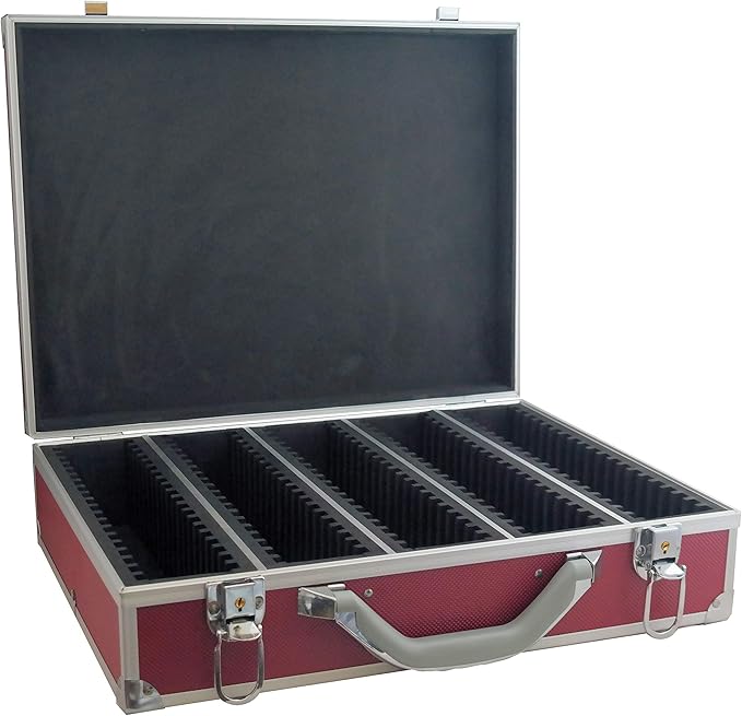 Ursae Minoris Elite Red Aluminum Box for 100 Certified or Certified-Style Coin Holders NGC, PCGS, ANACS, Elite, Lighthouse, BCW