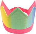 Sarah's Silks Rainbow/Rose 100% Silk Crown with Elastic Headband to Dress up as a Prince, Princess, Queen or King | Montessori Toy for Children Perfect for Imaginative Play