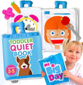 Curious Columbus Quiet Book for Toddlers – Large Fabric Activity Book, Montessori Learning Toy, 10 Engaging Pages for Quiet Play, Perfect for at Home Learning, Airplane Activities and Road Trips
