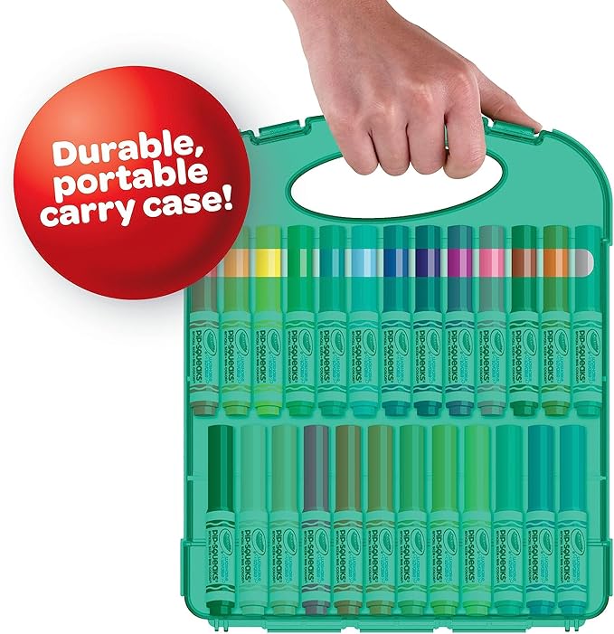 Crayola Pip-Squeaks Washable Marker Set (65ct), Holiday & Christmas Gifts for Kids, Coloring Set, Art Supplies for Kids, Drawing & Craft Kit, Travel Activity, 4+