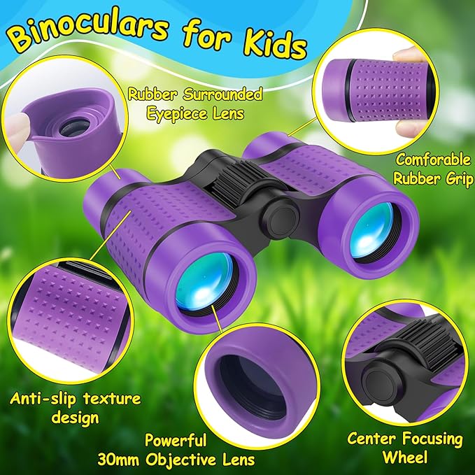 ESSENSON Binoculars for Kids Toys Gifts for Age 3-12 Years Old Boys Girls Kids Telescope Outdoor Toys for Sports and Outside Play, Bird Watching, Birthday Presents