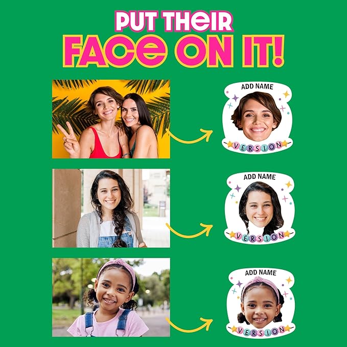 Big Dot of Happiness Custom Photo In My Party Era - Celebrity Concert Party Favors - Fun Face Temporary Tattoos - Set of 12