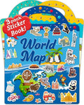 Benresive Reusable Sticker Book for Toddlers 2-4 Years, 3 Sets Travel Stickers for Kids, Waterproof Sticker Books for Toddlers 1-3, Crafts Activities for Todddlers 1-3 2-4 3-5