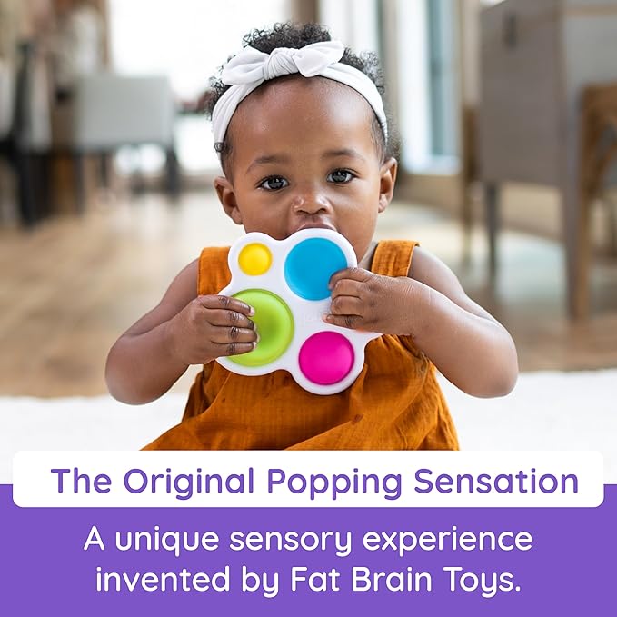 Fat Brain Toys Original Dimpl Brand Baby Toy, Sensory Toys for Babies 10 Months+, Interactive Baby Toys, Fidget Toys, 1 Piece