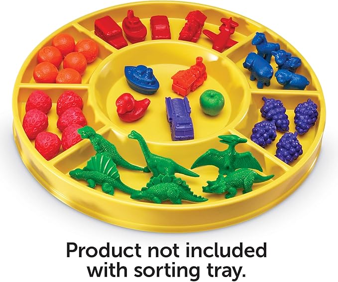 Learning Resources Circular Sorting Tray - 1 Piece, Grades Pre-K+ Classroom Tools for Early Math, Counting, Sorting and Classifying, Teacher Supplies