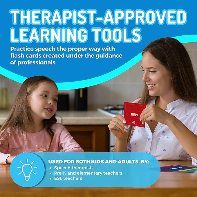 300 Vocabulary Builder Flash Cards Vol 2, Photo Cards Learning Materials for Speech Therapy, ESL, Autism, Homeschool & Kids Includes Emotions, Go Together Opposites, Noun Food, Prepositions, Verbs