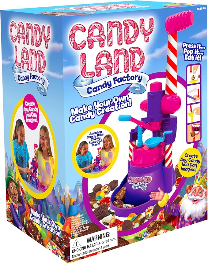 Candy Land Candy Factory; Press it, Pop it, Eat it! Recipes Included!