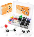 Organic Chemistry Model Kit with P Orbitals-307 PCS,Portable Molecular Model Kit for Chemistry Classes,Atomic Element Model Set for Organic＆Inorganic Learning,Supply to Students ＆ Teachers