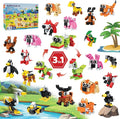 30 Pack Party Favors Building Set for Kids, 750 Pcs Mini Animal 3-in-1 Building Block Kit Sets, Goodie Bags Stuffers for Kids Classroom Prizes Birthday, Best Gifts for Boys Girls Ages 6+