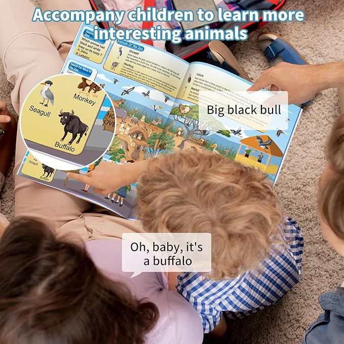 4 Pack Search and Find Activity Book for Kids Ages 3-5 4-8 8-12, Car Game,Toys for Road Trip Airplane Activities,Activity Books Over 240 Fun Animal Knowledge