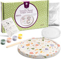Pinwheel Crafts Terrazzo Plaster Jewelry Dish Kit - DIY Arts and Crafts Kit for Girls Ages 6-12 - Make Your Own Trinket Dish with Paint, Mold, and Plaster – Creative Birthday Gift for Kids