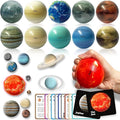 Space Balls Flashcards & Wall Stickers, Planet Toys For Kid 8-10, Outer Space Toys For Kids 3-5, Planets for Kids Solar System Toy 5-7, Solar System Model, Toddler Planet Gifts, Astronomy Decor, Earth