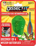Discover-It Dissection Kit for Kids, Synthetic Butterfly Metamorphosis Science Lab Kit, STEM Science Toys for Kids Ages 5 and Above