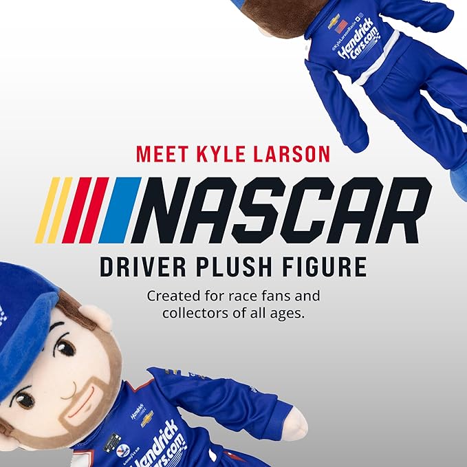 Playtime by Eimmie NASCAR-Themed Soft Baby Doll, 14-Inch Plush Racing Rag Doll for Kids, Hendrick Motorsports Kyle Larson Plush Figure, Fabric Stuffed Toy for All Ages