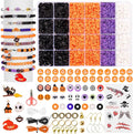 Goldwise Halloween Beads Friendship Bracelet Kit,2 Boxes with Halloween Clay Beads and Orange Letter (A-Z) for Jewelry Making, Varieties of Charms Jewelry Making,DIY Crafts for Party
