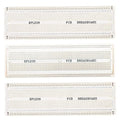 3pcs 6.8"x2.05" Breadboard Solderable Prototype PCB Board Kit for Electronics Projects Compatible for DIY Soldering Circuits Projects Prototype Board,White