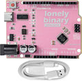Sakura Pink UNO R3 Silver Edition Type-C Lead-Free ATmega328P Development Board – Compatible with Arduino IDE, for DIY & STEM Projects (1-Pack Sakura Pink)