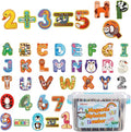 Wooden Magnetic Letters and Numbers for Kids - Fridge Alphabet Magnets ABC for Classroom Gift 39 Pieces Magnets Include 26 Colorful Alphabet Letters 10 Numbers 3 Symbols Preschool 3 4 5 Years Old