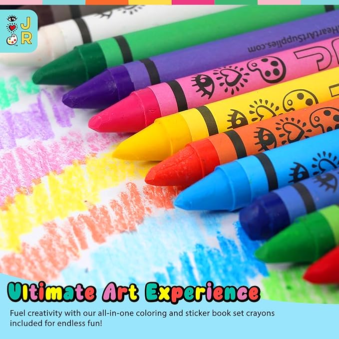 Bright Stripes Art On The Go Nature Theme Travel Kit for Kids Ages 3+ | Travel-Friendly Coloring Set with Crayons, Stickers & Activity Book | Mess-Free Creative Fun for Toddlers and Preschoolers