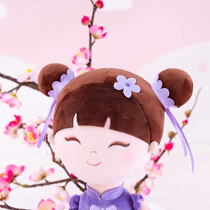 Gloveleya Oriental Princess Doll – Soft Plush Baby Doll for Girls, 16 Inch Toddler Gift with Gift Box, Fairy Tale Dress-Up Toy for Kids, Birthday & Holiday Present