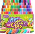 FlyFlag Air Dry Clay - 100 Colors, Ultra Light and Soft, Non-Toxic Modeling Clay for Kids with Tools and Tutorials, for Creative Play and Learning
