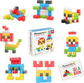 PicassoTiles Kids Pixel 1” Magnetic Puzzle Cube Mix & Match with Free Ideabook Sensory Toys STEAM Learning Building Block Magnets Construction Toy Set Stacking Magnet Creative Kit