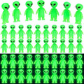 300 Pcs Mini Alien Figures Glow in the Dark Small Little Tiny Aliens Figurine to Hide and Seek for Space Party Favors Prank Rubber Toys Bulk Gifts for Halloween Party Goodie Bag Fillers