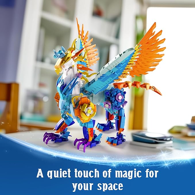 Sillbird Magical Creatures Building Set for Kids Age 10+ and Adults, Buildable Flower Animal Toy for Home Decor, Birthday Gift Idea for Boys Girls Teens and Adults (1212 Pieces)