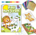 3 otters Foil Art Set, Animal Scratch Art for Kids Coloring Books Party Supplies for Girls Boys Goodie Bag Stuffers Birthday Gift DIY