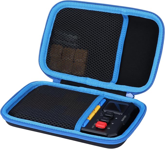 Storage Case Compatible with GiiKER Super Slide Puzzle Original 500+ Challenges Brain Teaser Puzzle (Black + Blue Case)
