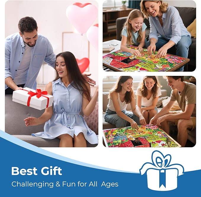 Puzzles for Adults 500 Pieces,Spring Farm Vegetable Theme Puzzle for Adults,500 Pieces Cute Golden Retriever Jigsaw Puzzles for Kids Seniors,Challenging Family Games & Holiday Party Gifts,20.5x15 in